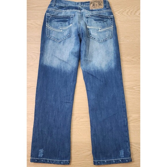 VTG Southpole Baggy Jeans Mens 30x28 Distressed Denim Skater Grunge 90s Y2K - Picture 3 of 10